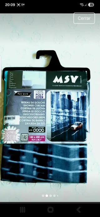 Cortina Ducha New York Skyline