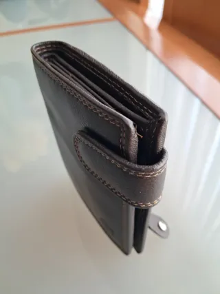 Cartera billetera de piel para hombre