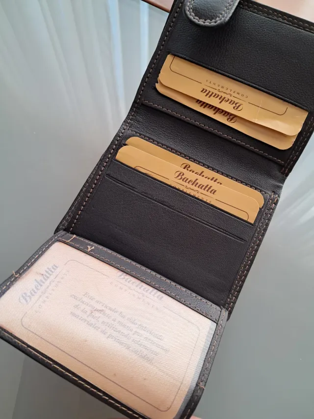 Cartera billetera de piel para hombre