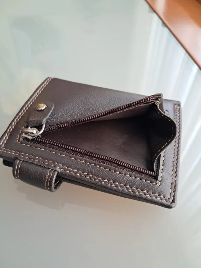 Cartera billetera de piel para hombre