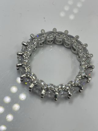 Anillo Plata Ley Circonitas Talla 19.4 mm