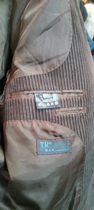 Traje Marrón Corduroy Talla 50