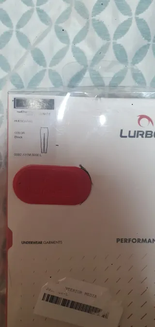 Mallas térmicas LURBODY Hombre Negro Talla L