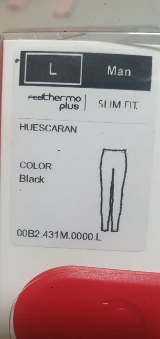 Mallas térmicas LURBODY Hombre Negro Talla L