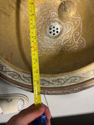 Lavabo Marroquí Bronce Tallado