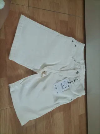 Pantalón corto blanco niño T.10