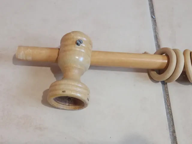 Barra de cortina de madeira