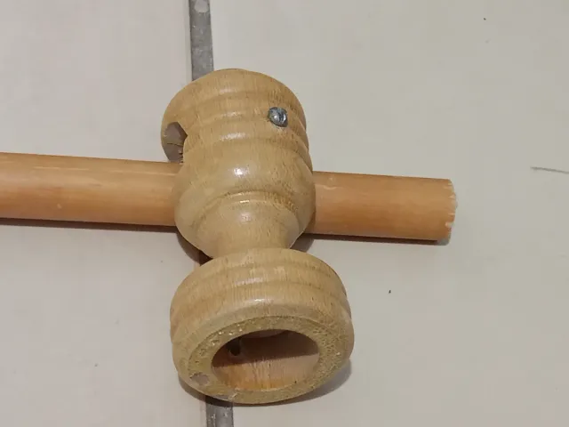 Barra de cortina de madeira