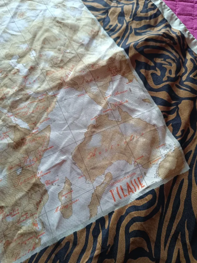 Foulard Alviero Martini Seta Mappa