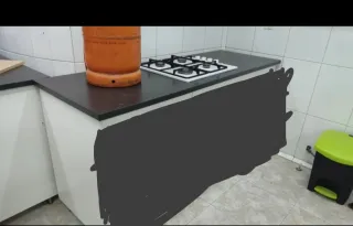 Mueble cocina c/ encimera anafe, campana y fregade