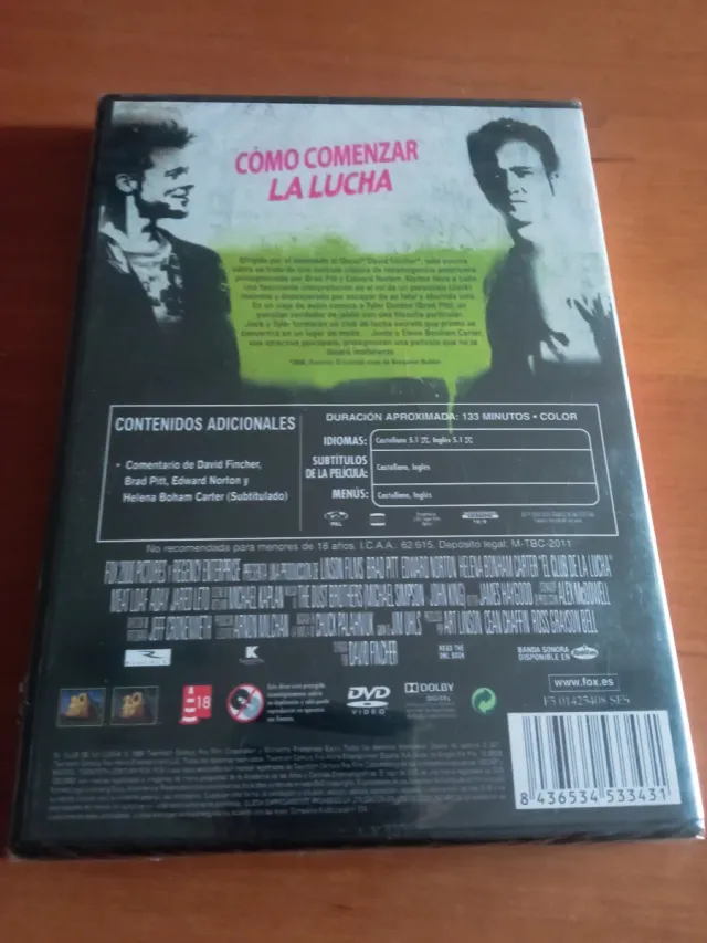 DVD El Club de la Lucha