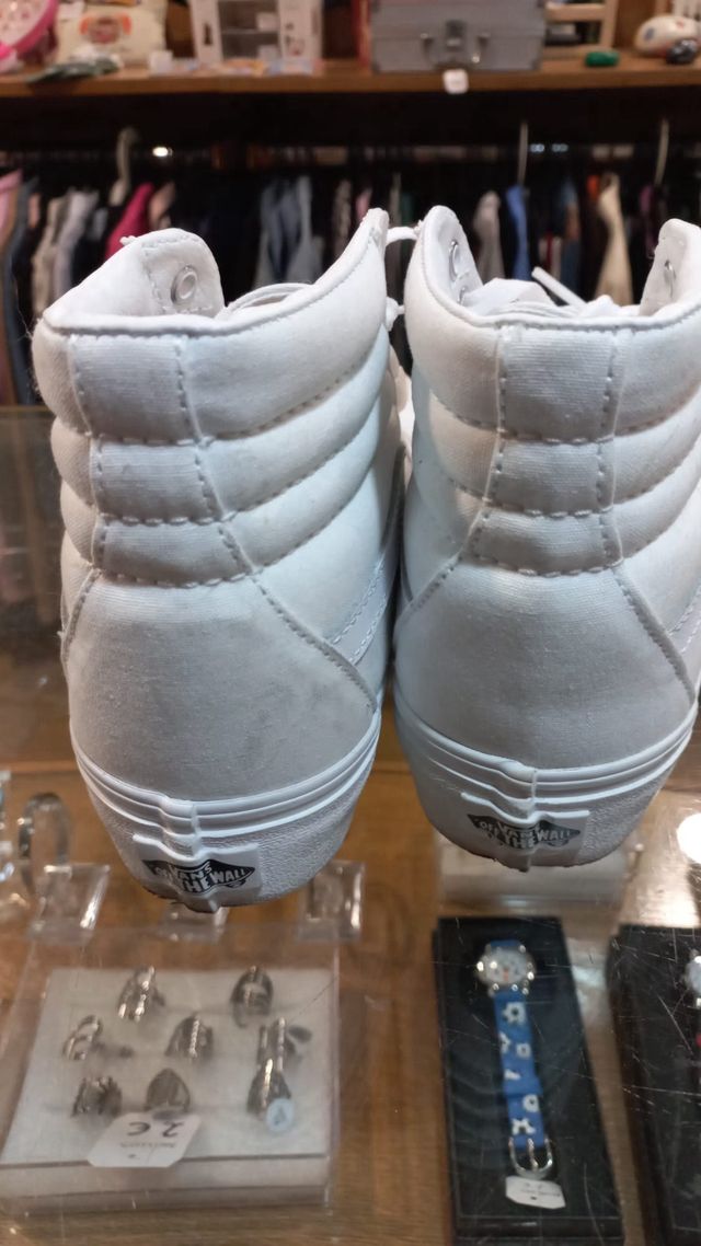 Vans Sk8-Hi Bianche Taglia 40.5