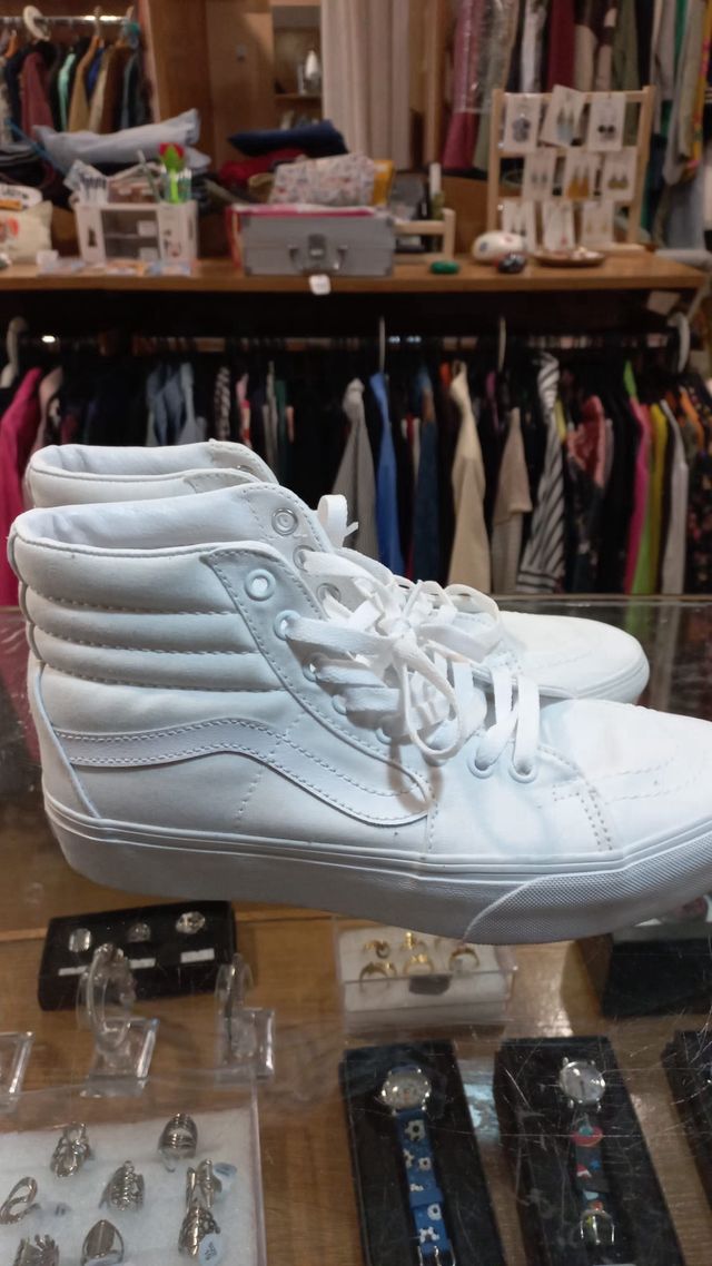 Vans Sk8-Hi Bianche Taglia 40.5