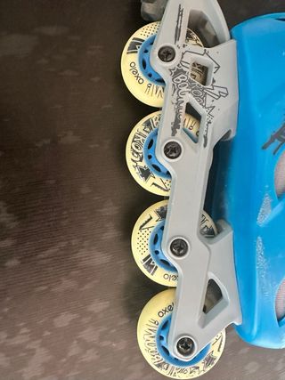 Patines en línea infantiles azules