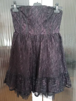 Vestido gótico fiesta palabra de honor