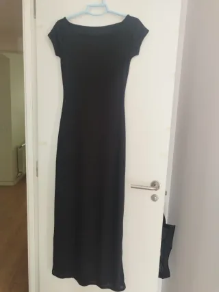 Vestido largo fiesta negro