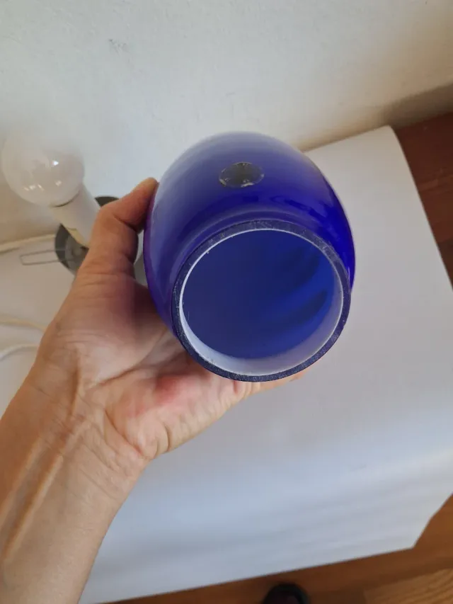 Lampada Dino Ikea Design Blu/Argento