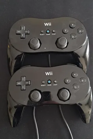 2 Mandos Wii Classic Pro Nintendo