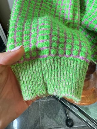 Maglione Blumarine verde lilla