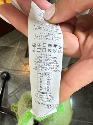 Maglione Blumarine verde lilla