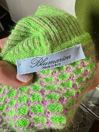 Maglione Blumarine verde lilla