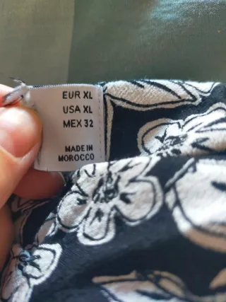 Falda larga estampada floral