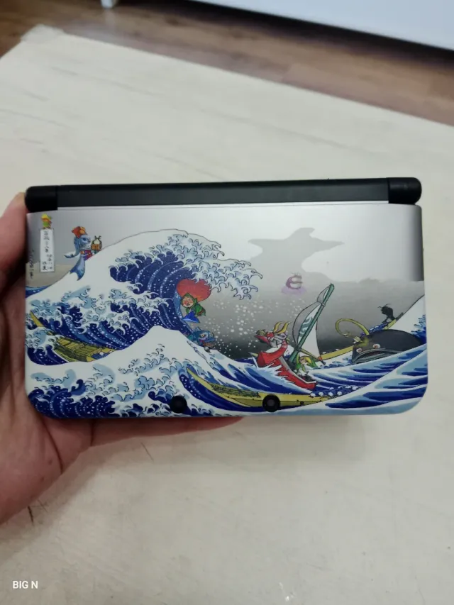 Nintendo 3DS XL Diseño Ola+cargador+lapiz