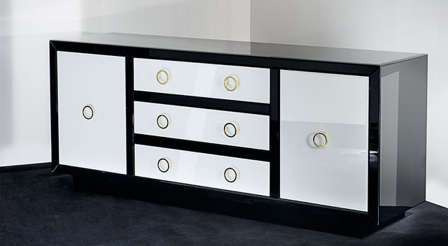 Aparador moderno bianco e nero