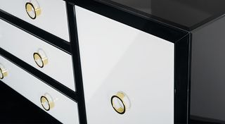 Aparador moderno blanco y negro