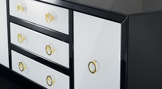 Aparador moderno blanco y negro