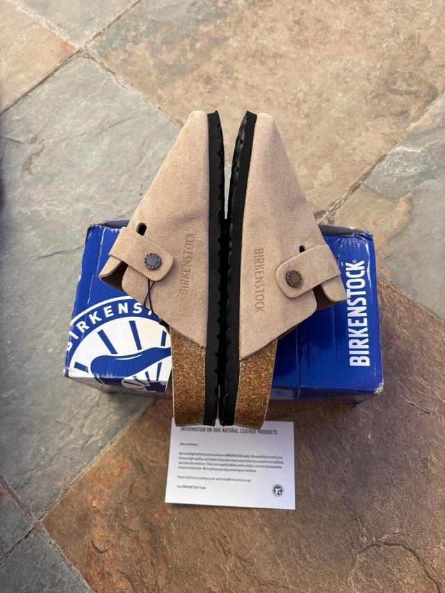 Birkenstock Boston Unisex Beige/Gris