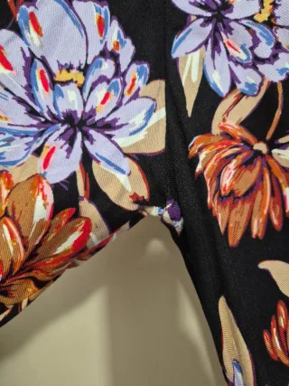 Vestido camisero estampado floral