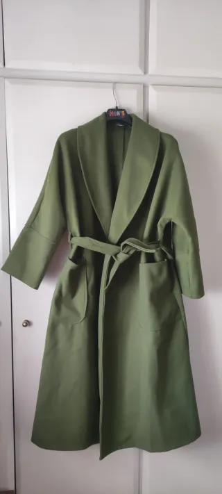 Abrigo verde mujer