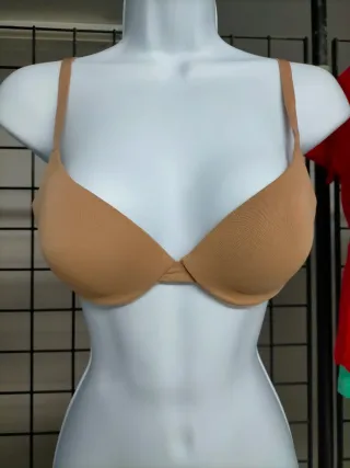 Sujetador Dim 85B Push Up Aros Beige