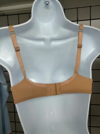 Sujetador Dim 85B Push Up Aros Beige