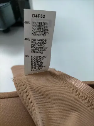 Sujetador Dim 85B Push Up Aros Beige