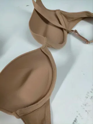 Sujetador Dim 85B Push Up Aros Beige