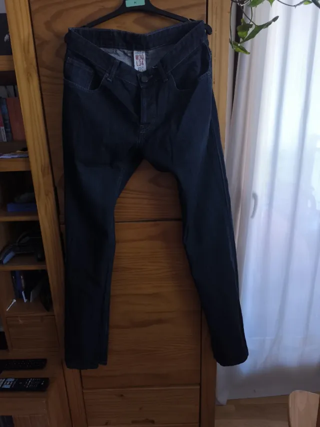 Vaqueros Hombre Talla M Azul Oscuro