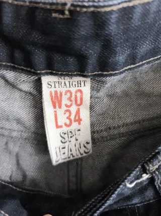 Vaqueros Hombre Talla M Azul Oscuro