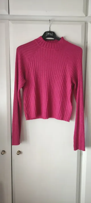 Jersey fino mujer lurex rosa talla única