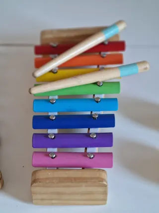 Xilófono, Pandereta de Madera y huevos