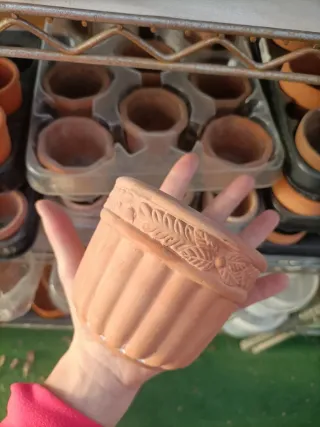 Set 2 Mini Vasi Terracotta Artigianato Toscano