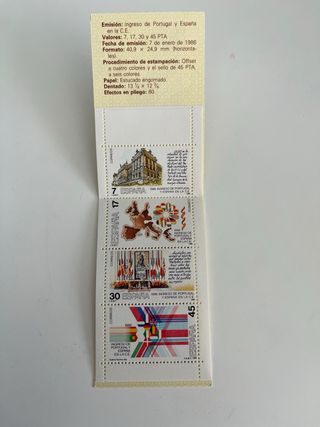 105 pesetas Sellos Portugal España C.E.