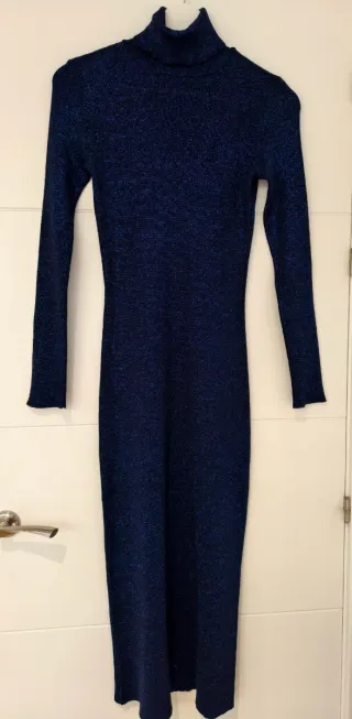 Vestido midi punto Zara