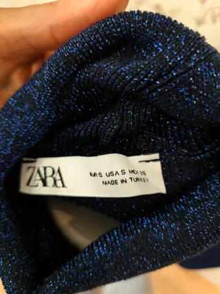 Vestido midi punto Zara