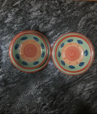 Set 2 piatti in ceramica