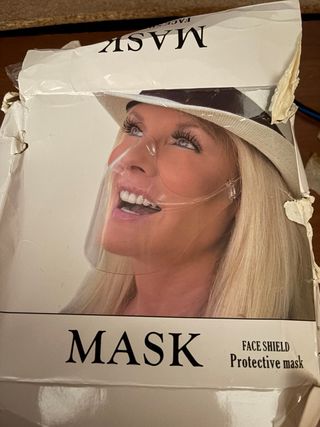 Maschera protettiva viso trasparente