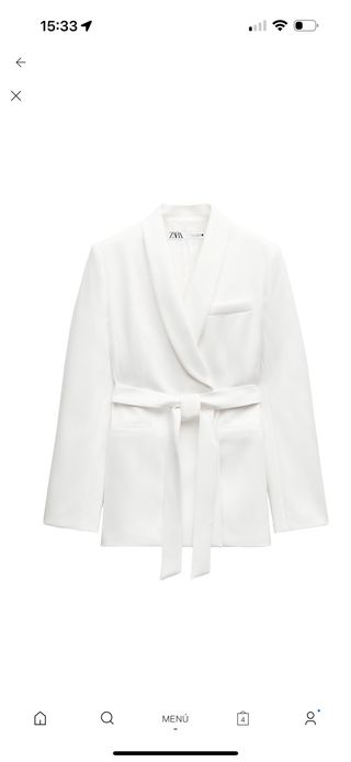 Chaqueta Zara Blanca Talla S