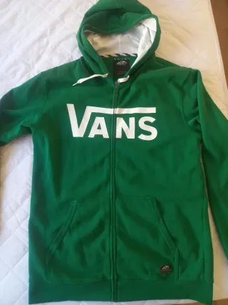 Sudadera Vans con capucha verde