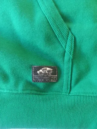Sudadera Vans con capucha verde